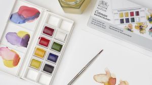 Winsor&Newton สีน้ํา ชุดสีน้ําก้อนคอทแมน 8 สี จํานวน 1 ชุด