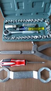 Termurah PAKET Treker CVT + Kunci Sok Shock Krek Set 40 Pcs + Kunci Mur Kopling 39x41 Obeng BB Magnet berkualitas lengkap