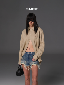 SMFK | Vintage Long Sleeve Loose Shirt