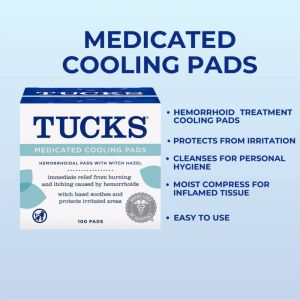 TUCKS Medicated Cooling Pads: Witch Hazel Hemorrhoidal Relief