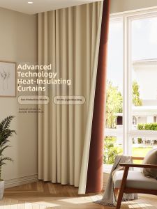 SHULIAN | Light Blocking Soundproof Easy Install Curtains