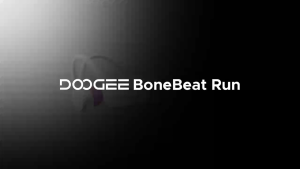 DOOGEE BoneBeat Run Bone Conduction Headphones Bluetooth 5.4 Open-Ear Sports Headphones IP66 Waterproof Wireless Earphones with 10H Playtime Fast Charging Dual Device Connection Built-in Mic for Running Cycling Gym