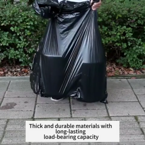 ICHINOVA Trash bag (Small/Medium/Large/XL/XXL) Black Garbage bag Bathroom Bedroom Kitchen Office Trash Bags( thick/kapal)