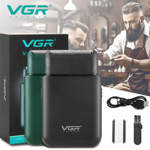 VGR convenient USB charging mini mens shaver electric hair trimmer reciprocating blade deep cleaning razor hair trimmer V-390
