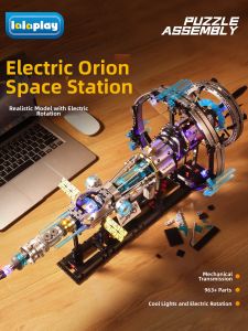 LALAPLAY | Educational Space Station Electric Building Block Toy