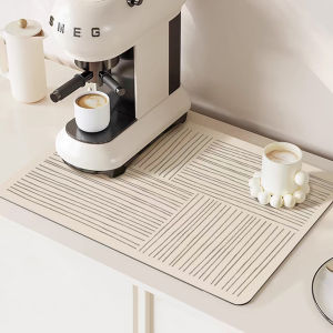 แผ่นรองจาน ที่้รองจาน แผ่นรองแก้ว กันลื่น แผ่นเสื่อดูดซับน้ำสไตล์มินิมอล dry mat