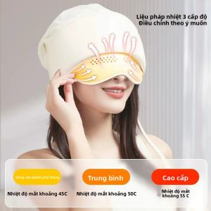 Máy Mát Xa Mắt Có Thể Sạc Lại Với Chức Năng Làm Nóng Bằng Graphene Và Áp Suất Không Khí Thư Giãn Cải Thiện Giấc Ngủ Dụng Cụ Cầm Tay Bằng Cao Su