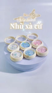 Hũ nhũ xà cừ kim tuyến bướm ẩn (HŨ) gắn móng học nail
