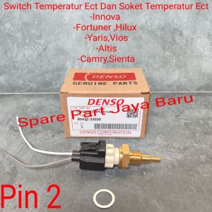 Switch Ect Sensor Temperatur Dan Soket Ect Grand New Avanza Calya Pin 2 Original Denso