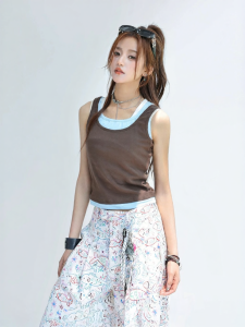 Two-in-One Wear Out Tank Top Summer Slim Fit