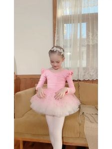 Váy Múa Ba Lê Dài Tay Cộc Tay KIDSBALLET Váy Múa Rời Lưng Dây Váy Múa Cho Bé Váy Múa Trẻ Em