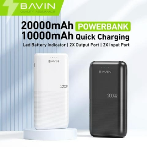 BAVIN PC091 20000mAh / PC097 10000mAh Powerbank 2.1A Quick Charge Dual Input & USB Output Slim Body w/ Light Indicator