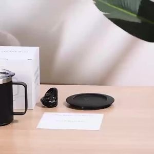 Self-Heating Coffee Mug - 12oz USB Electric Heated Mug Heat 131-149℉ Smart Warming Travel Mug Double Layer Food Grade Cup Warmer