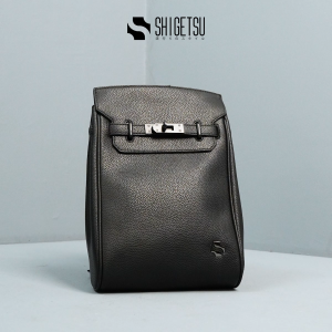 Shigetsu YAKUSHIMA Leather Bodybag For Men Black Crossbody Chest Bag for Men