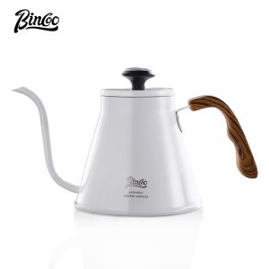 BINCOO Hand Coffee Pot Warm Display Hand Brewing Kettle Stainless Steel Coffee Jug Large Capacity 1000ML