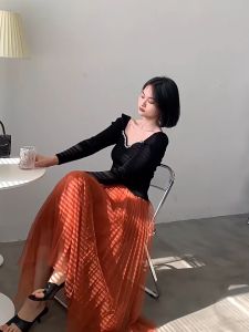 ฤดูร้อนปี 2021 กระโปรงผ้าตาข่ายฤดูใบไม้ 24 ปริมาณ ก