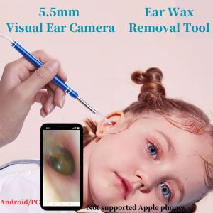 Visual Otoscope for Android/PC Ear Picker 5.5mm Endoscope Camera Ear Scope Waterproof for Ear Wax Removal Tool Skin Check