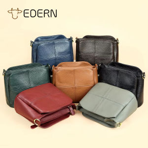 Edern da thật Mới Túi Đeo Vai dành cho Nữ Túi xô sức chứa lớn thời trang nữ Túi đeo chéo da bò Túi đeo nách túi