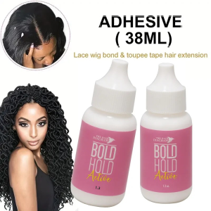 37g Lace Wig Glue Waterproof Adhesive with Water-Based Formula. Mild and Non-Irritating Quick-Drying Firmly Secures Wigs Lac