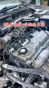 Bộ 5 Chổi Cọ Vệ Sinh Xe Máy Ô Tô Đa Năng - Cọ Rửa Khoang Máy Lazang Nội Thất