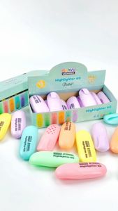 Bút dạ quang mini tone pastel Marvy HL60P