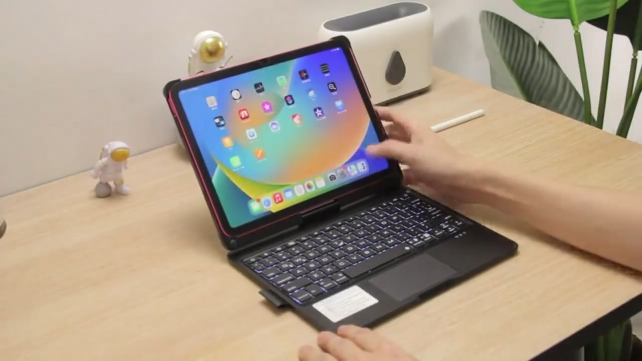 360° Rotating Backlit Keyboard Case for IPad Air 7 8 Air 4 5 6 Mini 6 7 Pro 11 13 2018-2025 M2 M3 Ipad 10 11th A16 W/ Trackpad