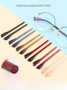 Universal Replacement Eyeglass Ear Sockets round Hole 1.5mm Anti-slip Eyeglass Frame Leg Covers Accessories for Glasses Care