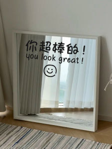 Miếng Dán Trang Trí Mặt Cười Chữa Lành Cho Cửa Hàng Cà Phê Sữa Trang Trí Nhà Hiện Đại Tối Giản Miếng Dán Tường Chống Thấm Nước PVC