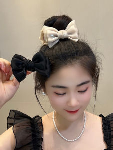 Silk Luster Hair Accessories for Women Butterfly Knot High Ponytail Hair Clip Stylish Hair Grips Fashionable Hair Accessories