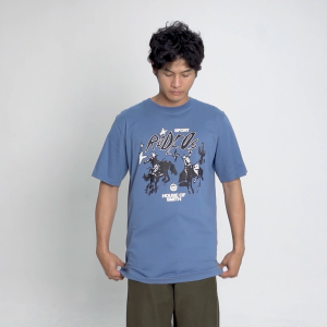House of Smith Kaos Pria Lengan Pendek - Rodeos Tshirt Mineral Blue - T Shirt