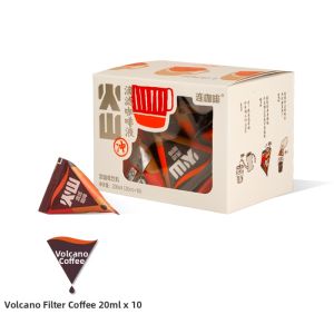 LIANFEIKAFEI | Ice Glacier Volcano Drip Cold Brew Black Coffee Concentrate 0 Sugar 0 Fat 10 Capsules