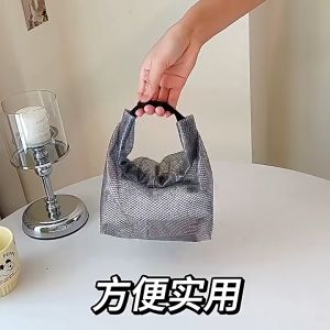 【ส่งจากกทม|พร้อมสต็อก】 กระเป๋าช้อปปิ้ง กระเป๋าเก็บของแบบพกพาสําหรับเดินทาง กระเป๋าแต่งหน้ากันน้ําแบบหัวเข็มขัด