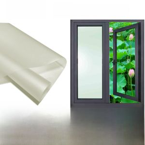Static Cling Frosted Glass Window Stickers Bathroom Privacy Film Light Translucent Office Decorations PVC Material Pure Color