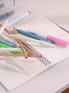 1 PC New Car Pen Holder High Value Ins Style Desktop Storage Pen Holder DIY Sticker Large Capacity