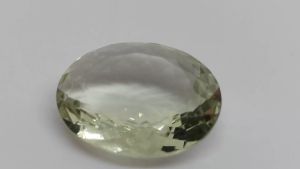 Natural Uruguay Green Amethyst 13.38 Cts. Oval Cut Eye Clean Grade Loose Gemstone