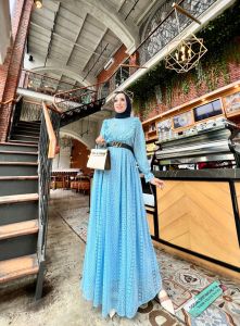Zurra Colection / Manika GLZ / gamis brukat malika Glamz / gamis pesta dress kondangan baju pesta dewasa realpict nyaman model terbaru gamis rimpel terlaris