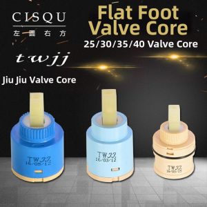 Hot and Cold Water Faucet with Ceramic Cartridge Flat Base