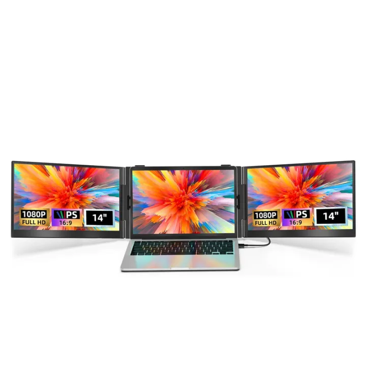 Jiejia Notebook External Screen Dual Display Foldable Stock Trading ...