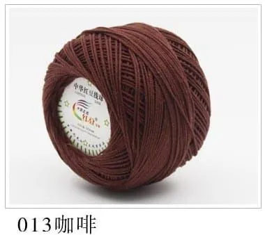 Crochet Cotton Yarns Knitting Yarns Benang Kait 3#Lace Yarn 50g - Blue Green Pink Orange Light Brown - Lace Knitting Yarns for Crafting Projects