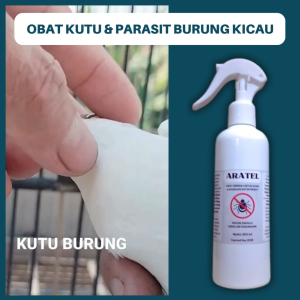 Obat Pembasmi Kutu Tungau Dan Parasit Burung Kicau Cair Semprot 250ml