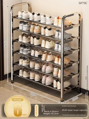 ZHUANJIAO | Space-saving Multi-level Compact Shoe Rack