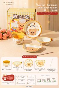 MODERN SWEETHOME | Bộ Đĩa và Bát Sứ Men Dành Cho Gia Đình và Trẻ Em