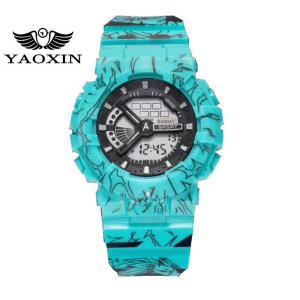 Pirate King Single Display Electronic Watch Male and Female Student Couple Best Friend Nightlight Alarm Bell Sports Fashion Style