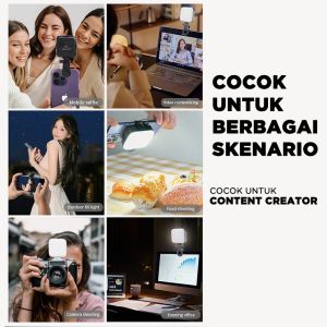 LED LAMPU MUA | LAMPU FOOD BLOGGER | LAMPU FOTOGRAFI | LAMPU VLOG | LAMPU VIDEOGRAFI LED LIGHT