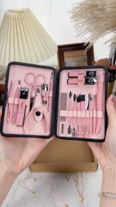 (FREESHIP TOÀN QUỐC) Bộ Cắt Móng Tay Bộ Làm Móng Tay Bộ Bấm Móng 18 Món Đa Năng Bấm Dũa Móng Tay 3DM Dụng Cụ Làm Nail Nail Care Cao Cấp Nhiều Dụng Cụ Tiện Lợi Bo kiem cat mong tay cao cap