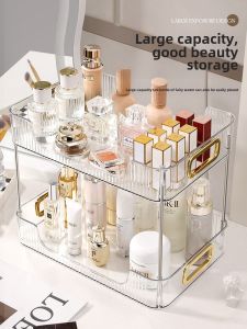 Cosmetic Shelf Dresser Skin Care Products Desktop Storage Box Bathroom Wash Basin Toiletries Storage Holder Trolley