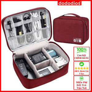 [MÀU ĐEN] Túi Đựng Phụ Kiện Công Nghệ 1 Ngăn Điện Thoại Chống Nước Chống Sốc Cao Cấp Chính Hãng dododios