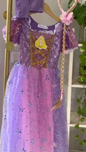 Dress princess ungu sparkling