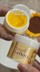 Best Selling ORIGINAL WHIPPED BEEF TALLOW CREAM | All Natural Whipped Grass Fed Beef Tallow Balm with Organic Vitamin E Cold Pressed Olive Oil Marigold & Manuka Honey for Skin & Face | Organic Cow Fat Facial Cream for Dry Skin Fine Lines & Wrinkles