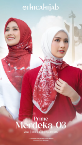 JILBAB HIJAB SEGI EMPAT VOAL MOTIF 03 BY ETHICA HIJAB